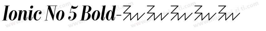 Ionic No 5 Bold字体转换